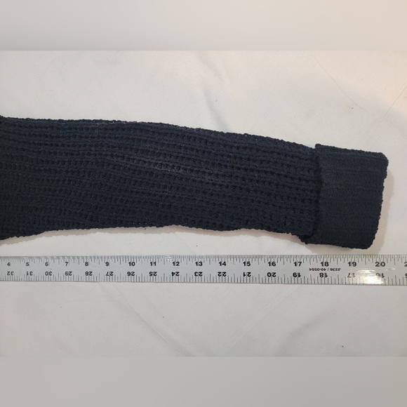 FTC WITH LOVE Women's Size 1X  Black Open Front Sweater/Cardigan with Pockets - Picture 9 of 12